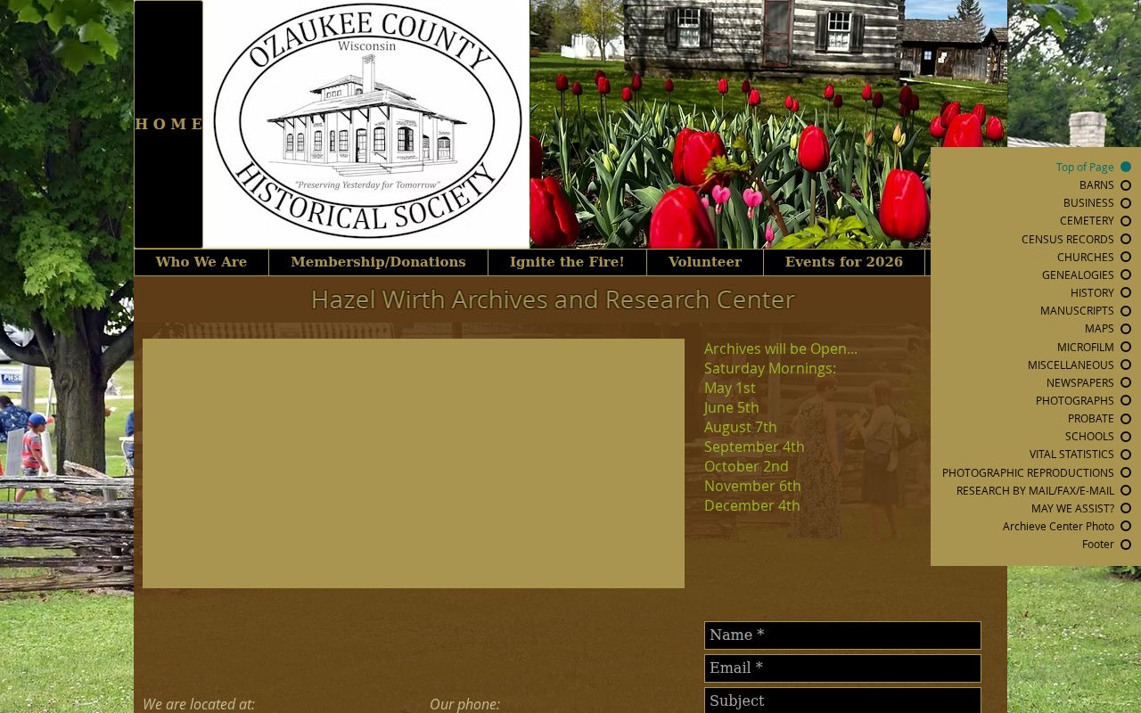 Mequon residents directory Hazel Wirth Archives holdings
