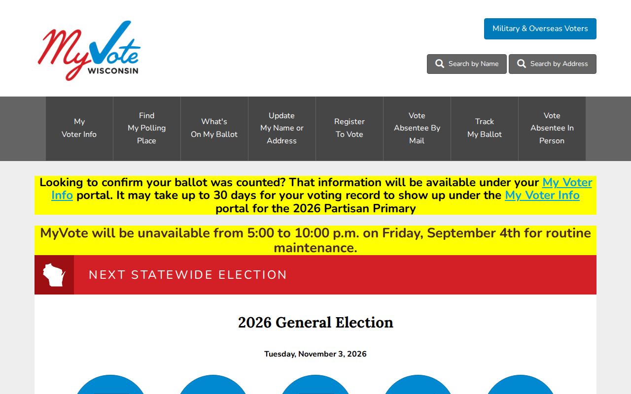 Mequon residents directory Wisconsin MyVote search